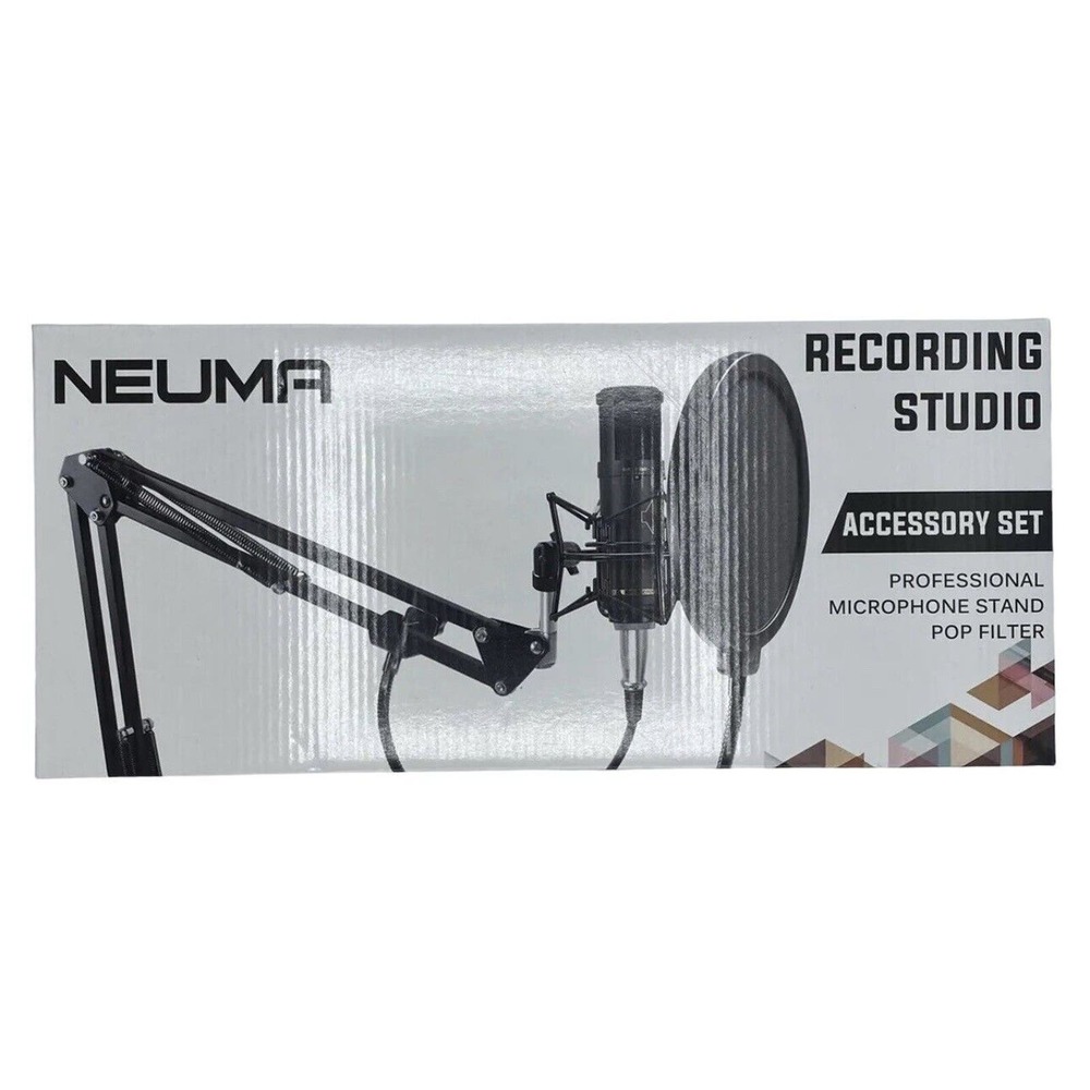 NEW Neuma Recording Studio Accessory Professional Microphone‎ Stand & Pop Filter